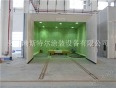 南京喷砂房内部专用平板车系统